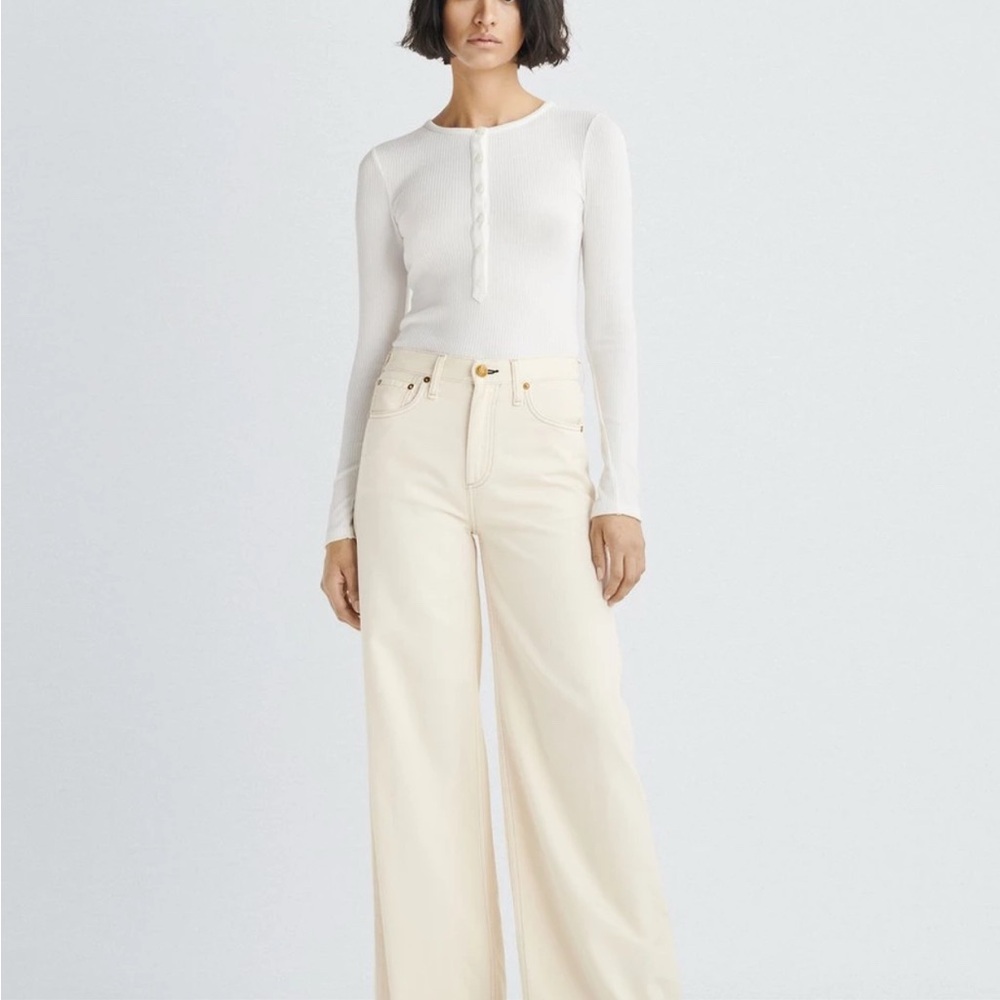 Rag & Bone Featherweight Sofie Wide-Leg Denim Jean
